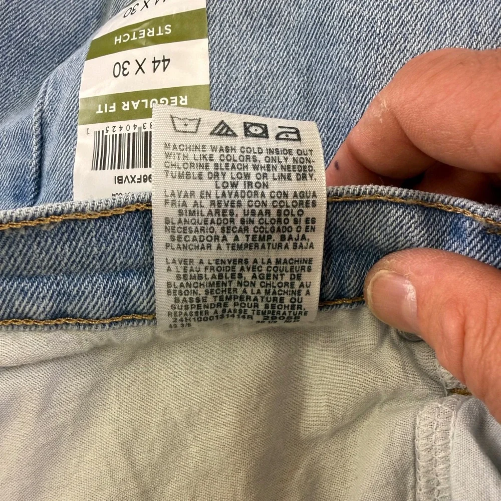 Wrangler Five Star Heritage Mens Regular Fit Jean Light Wash 44x30 1096FXVBI NWT